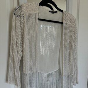 Nasty Gal Pearl Fringe Beaded Jacket